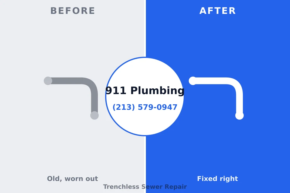 Before and after: plumbing repair Pauls Valley, OK